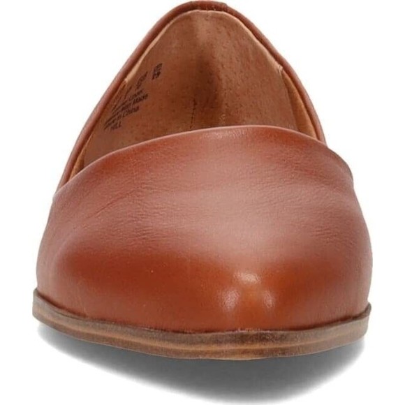 Women's Zodiac Hill Flats Leather Cognac Brown H0132L3200 Shoes SIZE US 9.5M - Picture 3 of 3